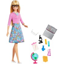 Barbie Blonde Hair Teacher Doll with Accessories for Kids Ages 3+