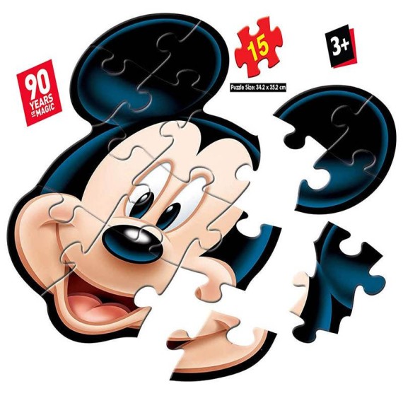 Frank Disney's Mickey Shaped Floor Puzzle (15pcs)